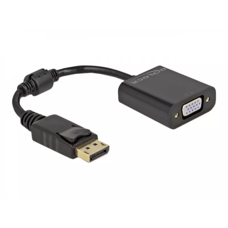 Adapter DisplayPort 1.2 stekker naar VGA bus DeLOCK 61006