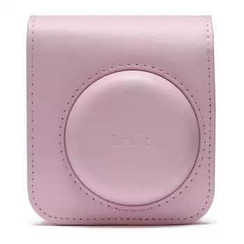 Compacttas Fujifilm 4177084 roze voor Instax Mini 12 met schouderriem