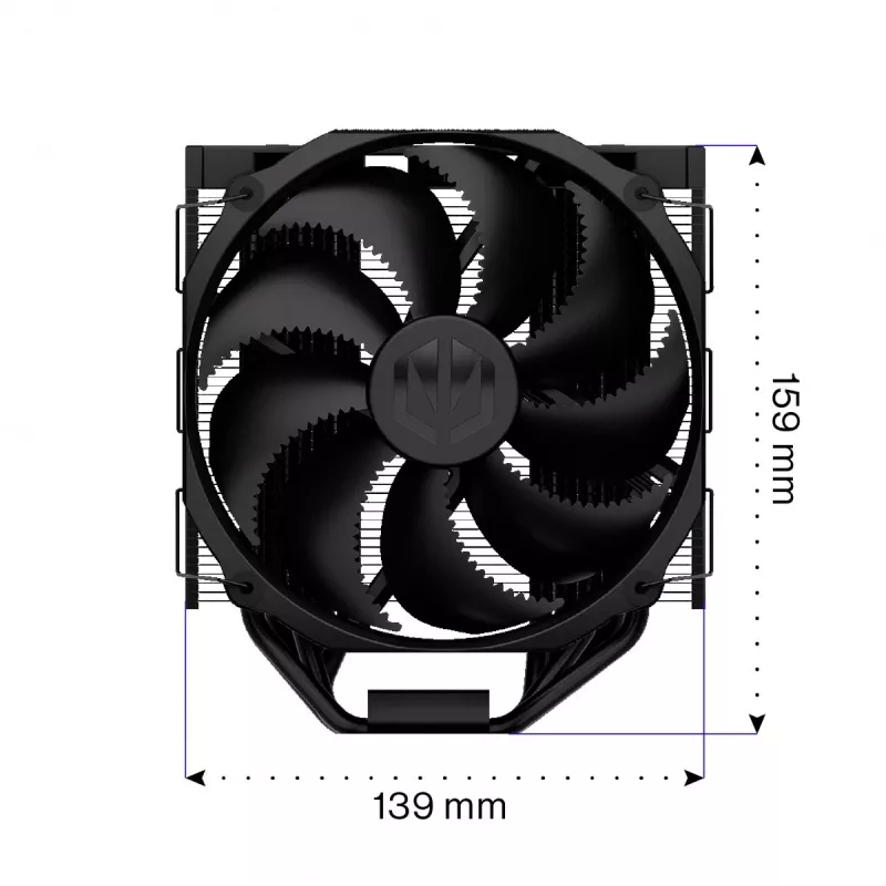 Endorfa Fortis 5 zwart CPU-koeler