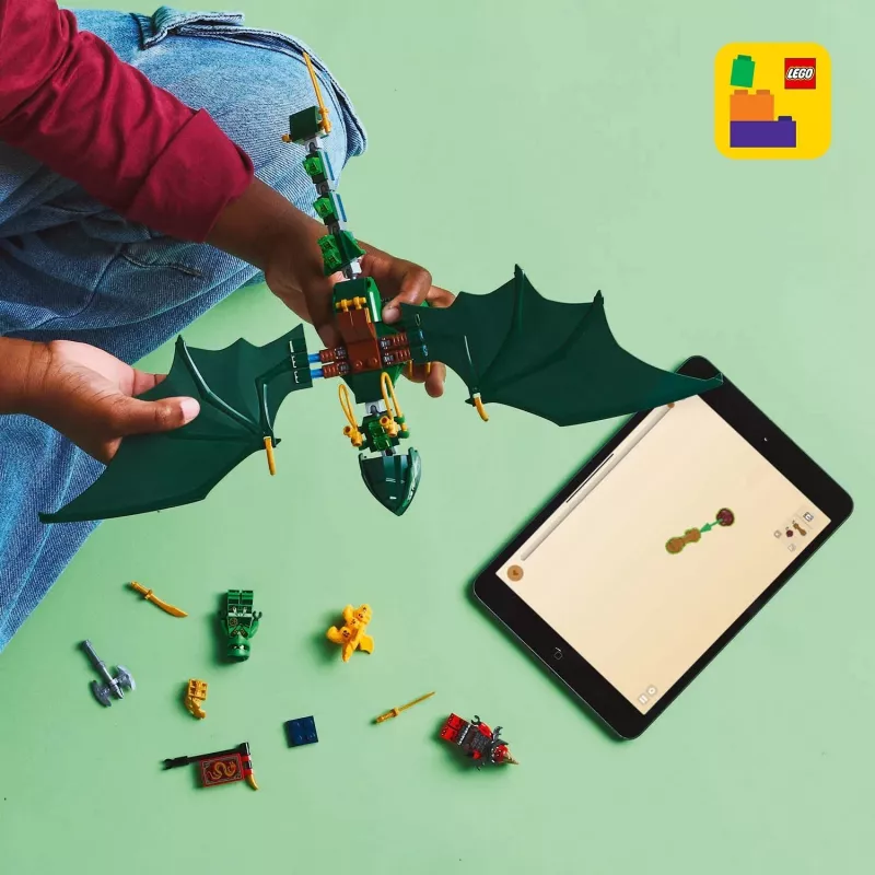 Bouwspeelgoed LEGO NINJAGO 71829 Lloyds Groene-Wouddraak, 128 onderdelen, 2 minifiguren, vanaf 6 jaar