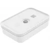Lunchcontainer ZWILLING FRESH & SAVE 1 l, kunststof met siliconenafdichting, grijs/wit