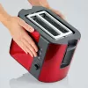 Toaster Severin AT 2217 2 boterhammen 800 W zwart rood