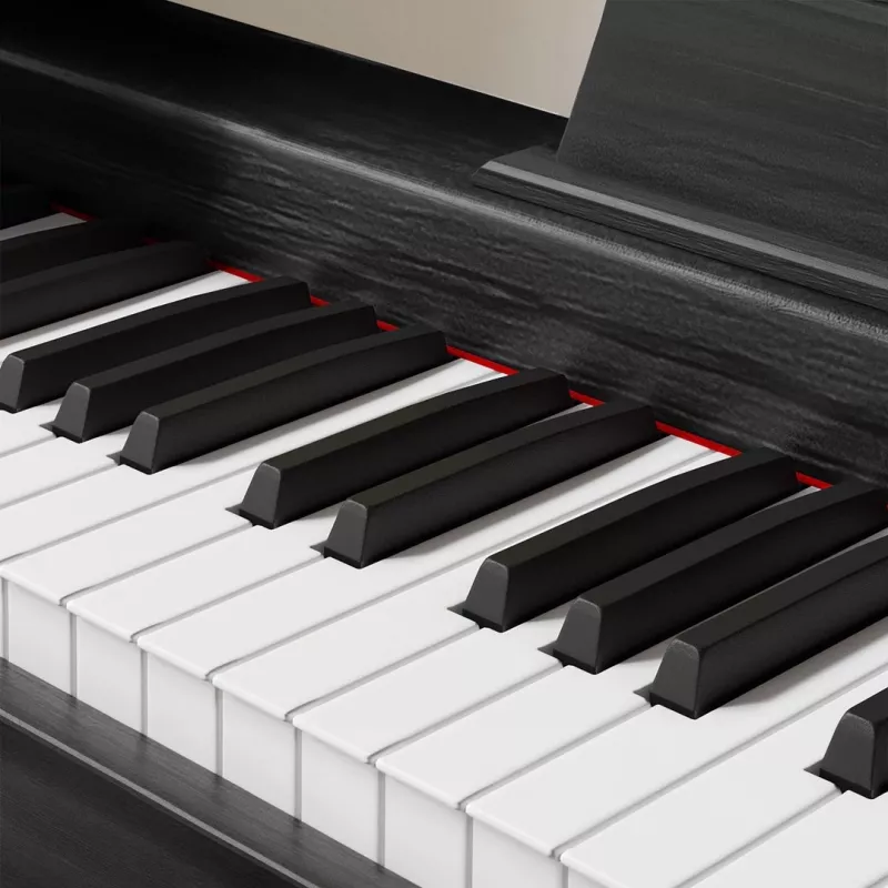 Digitale piano Kruger & Matz KMDP-45P-BK — matzwart oppervlak, gewogen toetsen