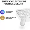 Logitech Pebble 2 Combo set, wit, draadloos, Duits, 920-012204
