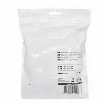 TB MM DVI 24 + 1 kabel 1,8 m, zwart, goud (AKTBXVD24DVI18B)