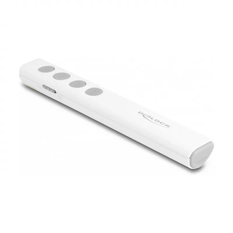 DeLOCK USB-laserpresenter wit draadloos USB RF Nano-ontvanger