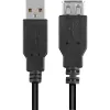 USB-kabel Sharkoon 2 m USB A zwart