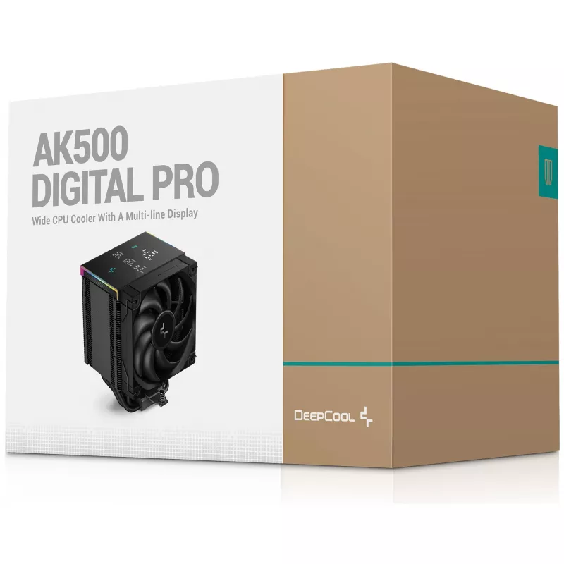 Luchtkoeler DeepCool AK500 Digital Pro 12 cm zwart fluid-dynamic lager