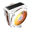 Processorkoeler Darkflash E400 PLUS (wit) — actieve luchtkoeling voor CPU, tower-ontwerp, enkele ventilatorconfiguratie