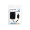 USB-hub LOGILINK UA0139 – 4-poorts USB 2.0, 480 Mbit/s, zwart