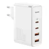 Reisoplader Baseus GaN2 Pro Quick 2x USB + 2x USB-C, 100W, EU (wit)