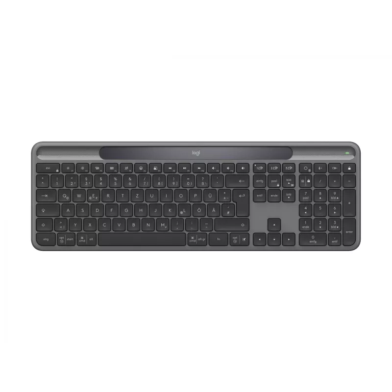 Logitech Signature Slim Solar+ K980 draadloos toetsenbord, Duitse QWERTZ, grafiet