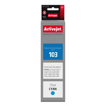 Activejet AE-103C inkt (vervanger voor Epson 103 C13T00S24A; Supreme; 70 ml; cyaan)