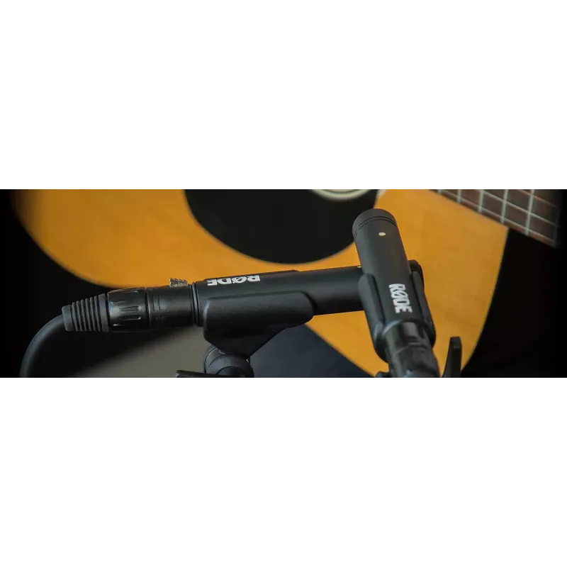 Studio-condensatormicrofoon RØDE M5 — bedraad, 20–20000 Hz, 200 Ω, -34 dB, 20×100 mm, zwart