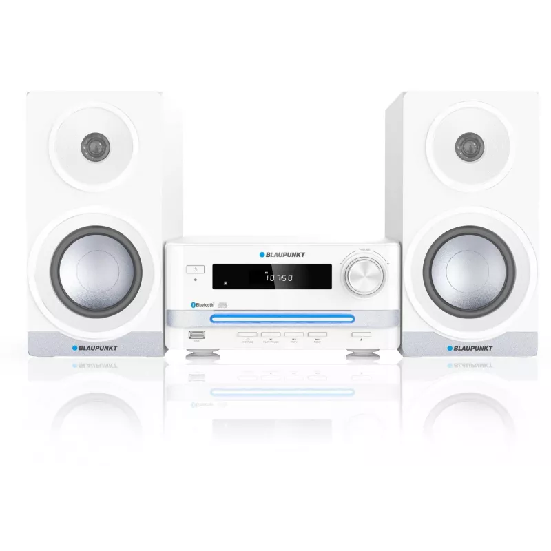 Home audio microsysteem BLAUPUNKT MS16BT 15 W, CD/USB/MP3, Bluetooth, FM RDS, wit