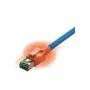 EasyLan saCon DualBoot LED-patchkabel S/FTP Cat.6A 7 m blauw - kabel - netwerk