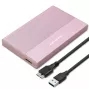 Behuizing voor SSD HDD 2,5 inch, SATA, USB 3.0, 2 TB