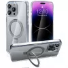StyleShell SHOCKFlex met standfunctie, telefoonhoesje transparant, iPhone 16 Pro Max, compatibel met MagSafe