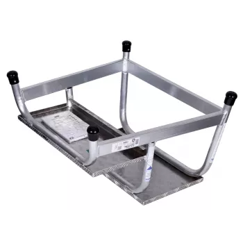 Opstapje Krause 805027, aluminium 2 treden, max. belasting 150 kg, 680 mm lengte, 41 cm hoogte