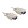 Seriële kabel DeLOCK RS-232 2m beige DB-9