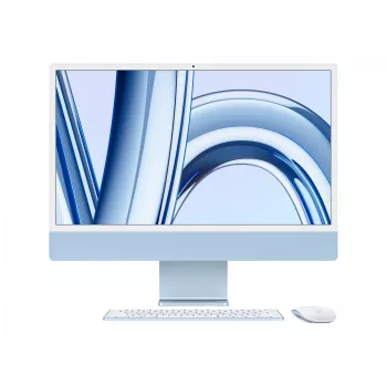 iMac 24 inch: M4 10/10, 16 GB, 512 GB SSD – blauw