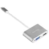 Externe video-adapter SILVERSTONE EP16 USB-C 3.1 met HDMI- en VGA-uitgangen