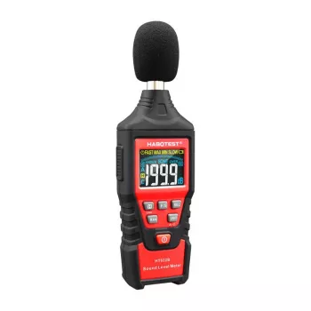 Digitale decibelmeter Habotest HT622B — geluidsniveaumeter met A/C-weging, USB-interface