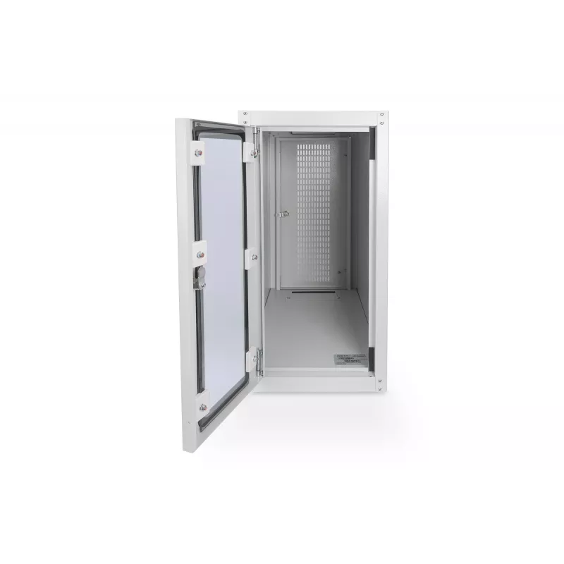 Digitus Computerbehuizing met glazen deur, rolbaar, afsluitbaar, met ventilatiesleuven