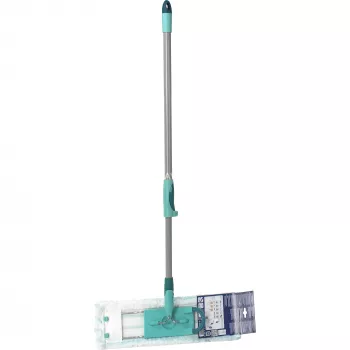 Mop Leifheit 55049 microvezel mop voor laminaat, tegels en hout, grijs/turquoise