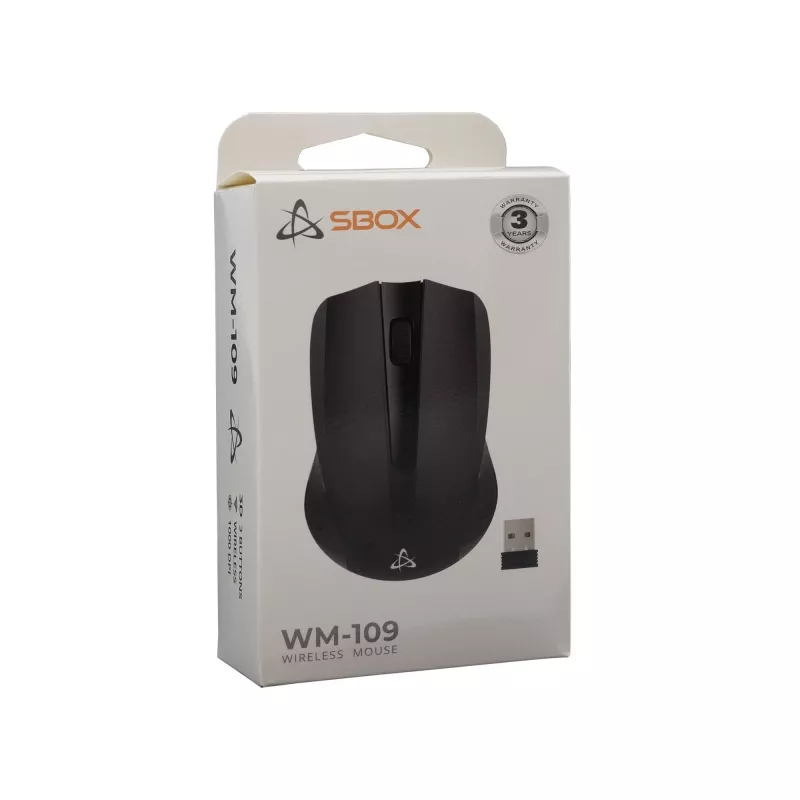 Muis SBOX WM-109 zwart USB Type-A