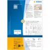 Robuuste etiketten HERMA A4 52,5x93,5 mm wit papier niet hechtend 1200 stuks