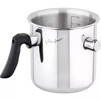 Melkkan LAMART LT1068, dubbelwandig rvs, sandwichbodem, 1,5 L, fluitje, volumeschaal