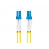 LANBERG FO-LULU-SD11-0010-YE glasvezel patchkabel, SM LC/UPC naar LC/UPC duplex, G.657.A1, 1 m, geel