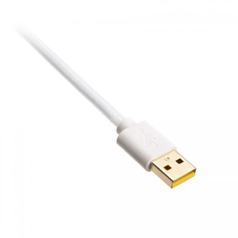 Spiralkabel USB Ducky White Edition DACOC2-WHT1, afneembaar, wit spiraaldesign
