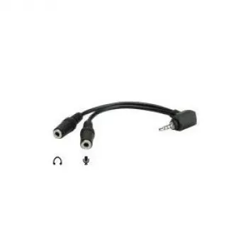 ROLINE headsetadapter - 4-polige mini-stekker mannelijk naar mini-phone stereo 3.5 mm vrouwelijk