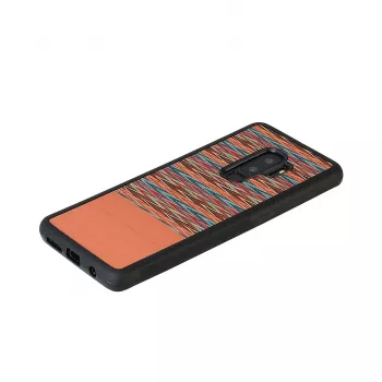 Smartphonehoesje man and wood voor Samsung Galaxy S9 Plus – bruin ruitpatroon met zwarte rand