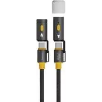 4smarts 3in1 USB-C kabelset Explorer USB C – 1,5 m – Digitaal/Data (541240)
