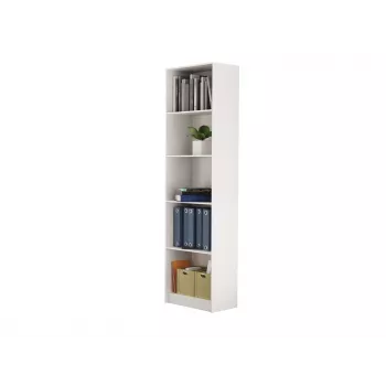 Boekenkast voor het kantoor Topeshop R50 BIEL 5 legplanken wit