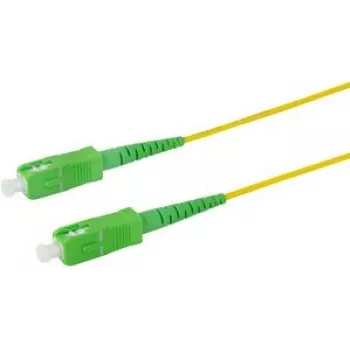 Logilink Professional - Patchkabel - SC/APC Singlemode (M) naar SC/APC Singlemode (M) - 10 m - 2 mm - Glasvezel - Simplex - 9/125 micrometer - G.657.A2/OS2 - Halogeenvrij - Geel