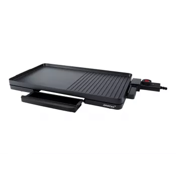 Elektrische tafelgrill Steba VG 30 slank met instelbare temperatuurregeling, zwart