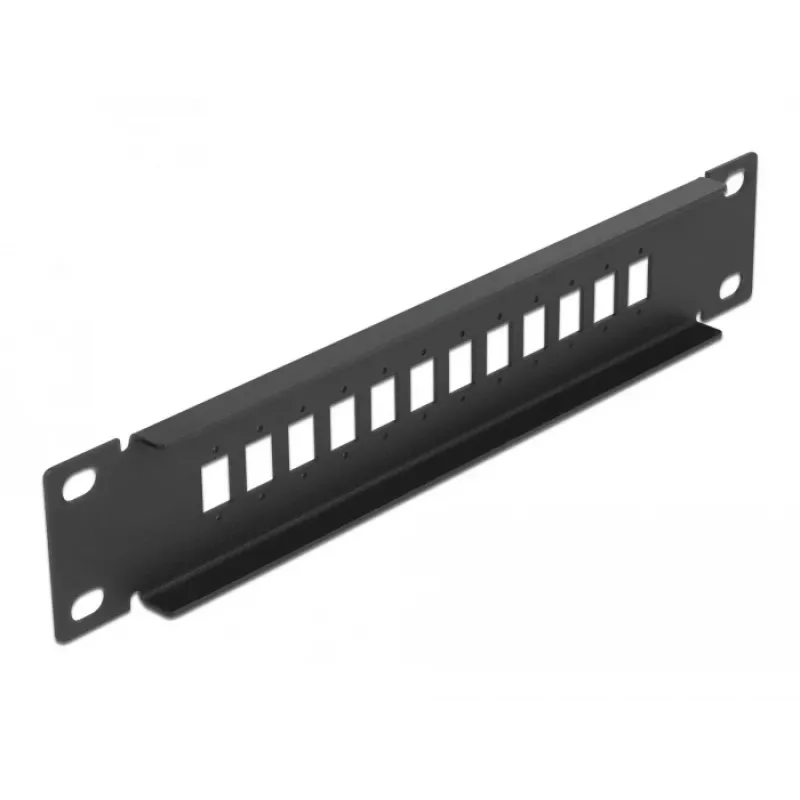 Glasvezel-patchpaneel DeLOCK 10 inch 12 poort SC simplex LC duplex 1U zwart