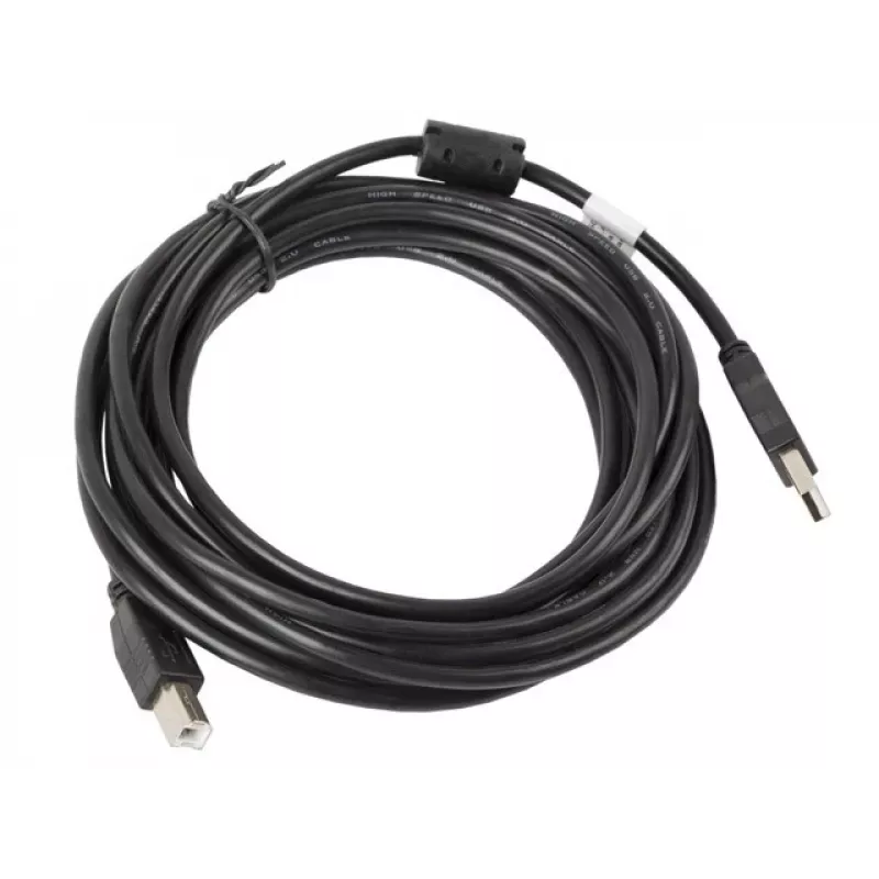 Lanberg CA-USBA-11CC-0050-BK USB-kabel 5 m 2.0 USB B zwart (CA-USBA-11CC-0050-BK)