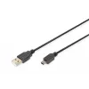 Verbindingskabel USB A / Mini-USB B M/M 1 m zwart