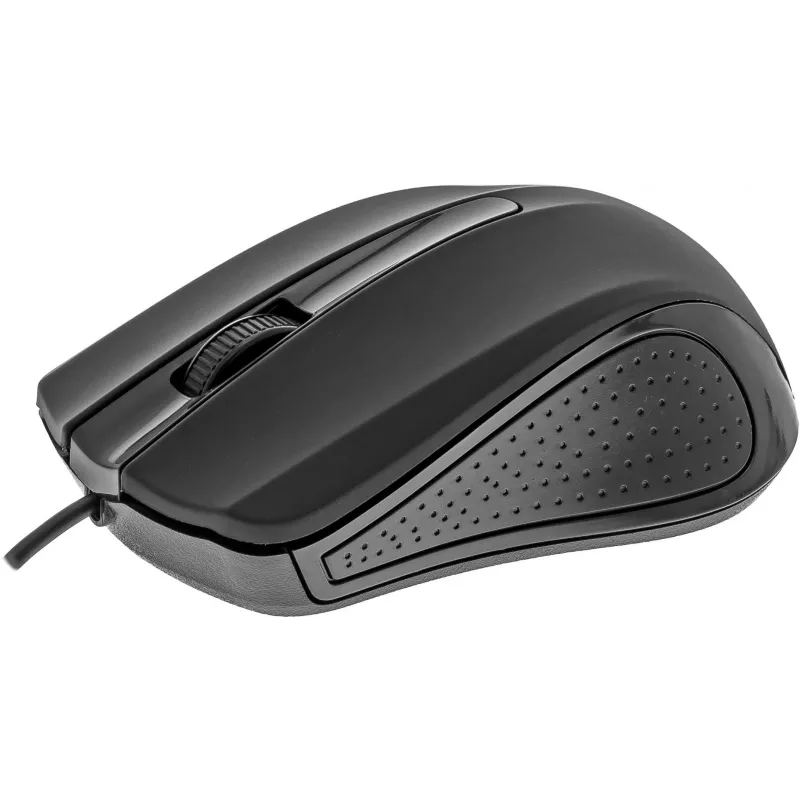 USB-kabelmuis, 3 knoppen, rubberachtig oppervlak, 1000 DPI