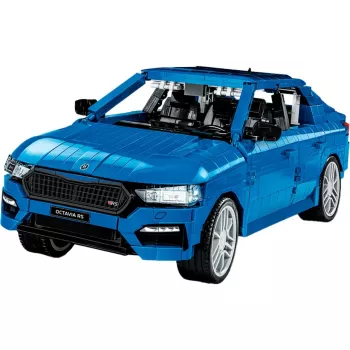 Bouwblokken Cobi Skoda Octavia RS model (2405 onderdelen), vanaf 10 jaar, zwart/blauw