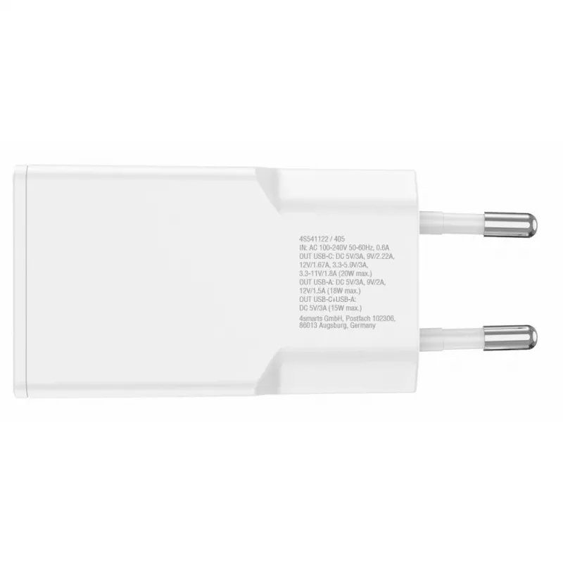 Oplader 4smarts 541122 binnen AC snelladen smartphone tablet wit