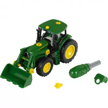 Voertuigenset Theo Klein 3903 speelgoedtractor speelbaan 3 jaar zwart groen geel