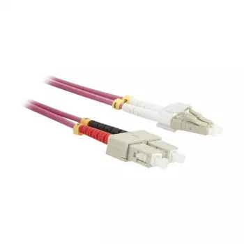 Glasvezel-2-fiber-patchkabel 0.5m LC-SC - 50/125um - OM4 - AD=3mm - Synergy 21