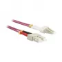 Glasvezel-2-fiber-patchkabel 0.5m LC-SC - 50/125um - OM4 - AD=3mm - Synergy 21