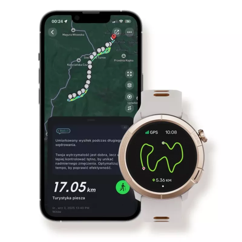 Smartwatch Stelio STSWA102GT Activ Pro GPS 46 mm goud titanium – GPS, 46 mm behuizing, titanium afwerking
